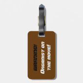 Bagagelabel voor organisatoren (Achterkant verticaal)