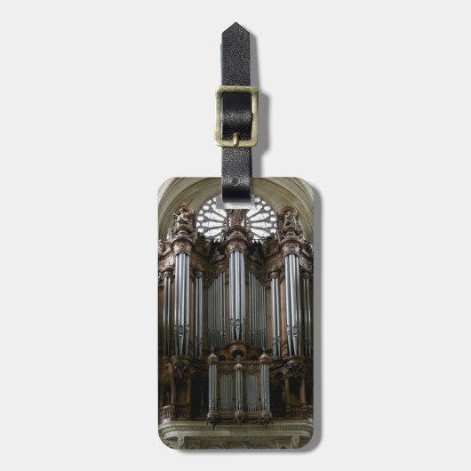 Bagagelabel voor organisten - St Eustache (Voorkant verticaal)