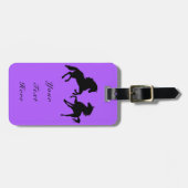 Bagagelabel voor paarden - aangepaste tekst en kle (Voorkant horizontaal)