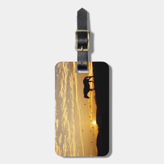 Bagagelabel voor paarden en voor zonneschermen (Voorkant verticaal)