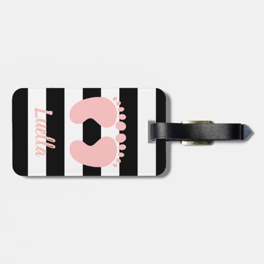 Bagagelabel voor persoonlijk baby (Achterkant horizontaal)