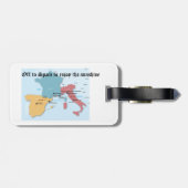 Bagagelabel voor persoonlijk reizen - Naar Spanje  (Achterkant horizontaal)