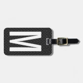 Bagagelabel voor persoonlijk reizen per monogram (Voorkant horizontaal)