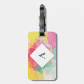 Bagagelabel voor persoonlijke Waterverf (Achterkant verticaal)