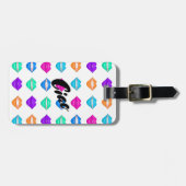 Bagagelabel voor regenboogkus (Voorkant horizontaal)