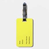 Bagagelabel voor regenboogspieren (Achterkant verticaal)