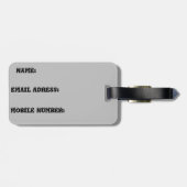 Bagagelabel voor reizen (Achterkant horizontaal)