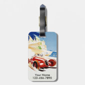  Bagagelabel voor reizen naar Monaco (Achterkant verticaal)