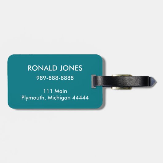 Bagagelabel voor richtingaanwijzers (Achterkant horizontaal)