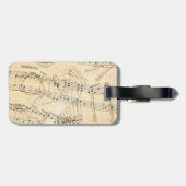 Bagagelabel voor Rock- en Roll Guitar Sound Wave (Achterkant horizontaal)