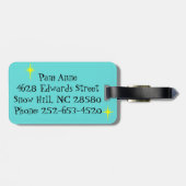 Bagagelabel voor rolschaatsen (Achterkant horizontaal)