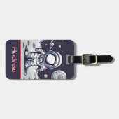 Bagagelabel voor ruimteastronauten (Voorkant horizontaal)