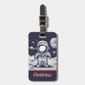 Bagagelabel voor ruimteastronauten (Voorkant verticaal)