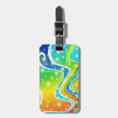 Bagagelabel voor schitterende stalen en kleuren (Voorkant verticaal)