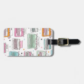  bagagelabel voor schrijfmachinepatroon (Voorkant horizontaal)