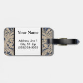 Bagagelabel voor speciaal aangepast blauw en goudb (Achterkant horizontaal)