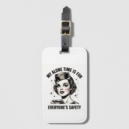  Bagagelabel voor stewardess (Voorkant (verticaal))