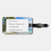 Bagagelabel voor Tropische vakantie (Achterkant horizontaal)