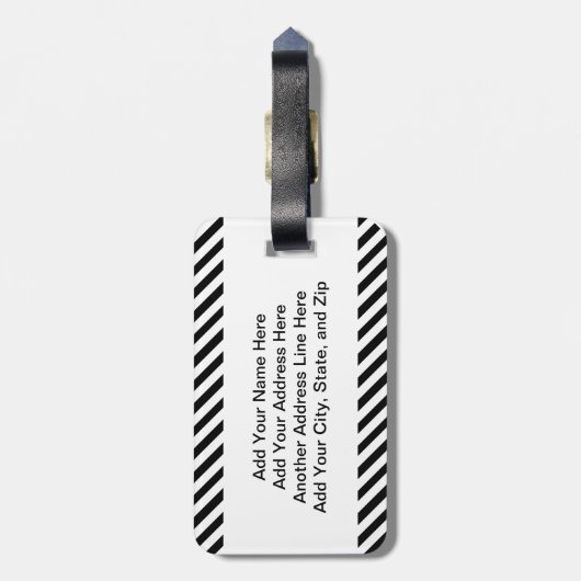 Bagagelabel voor verpleegkundigen (Achterkant verticaal)