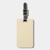 Bagagelabel voor zwart en crème (Voorkant verticaal)