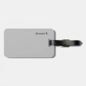 Bagagelabel voor zwarte rockgitaarmuziek (Achterkant horizontaal)