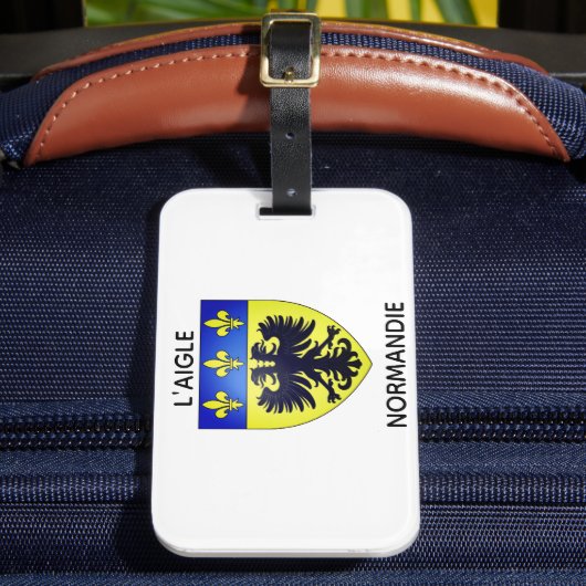 Bagagelabel wapen van L'Aigle Normandië (Voorkant Insitu 2)