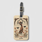 Bagagelabel Weegschaal Hemelse Zodiac Art (Voorkant (verticaal))