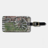 Bagagelabel western stijlvol tandwielwiel (Voorkant horizontaal)