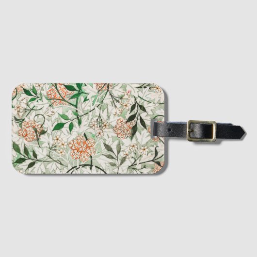 BAGAGELABEL : WILLIAM MORRIS : JASMINE (Voorkant (horizontaal))