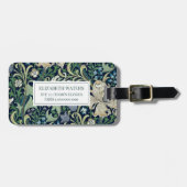 BAGAGELABEL : WILLIAM MORRIS : PLATTELAND (Voorkant horizontaal)