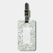 BAGAGELABEL : WILLIAM MORRIS : WILLOW (Voorkant verticaal)