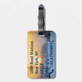 Bagagelabel WinterFeestdagen (Achterkant verticaal)