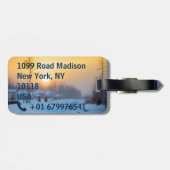 Bagagelabel WinterFeestdagen (Achterkant horizontaal)