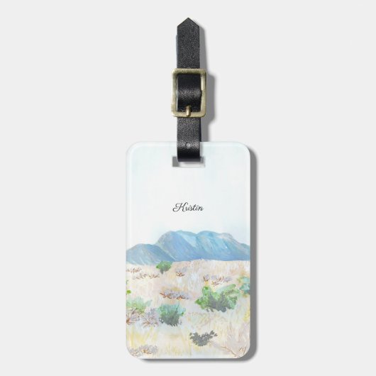 Bagagelabel woestijnlandschap (Voorkant verticaal)