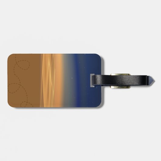 Bagagelabel woestijnnacht - Personeel (Achterkant horizontaal)