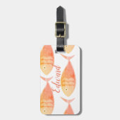 Bagagelabel zalmvisgroep (Voorkant verticaal)