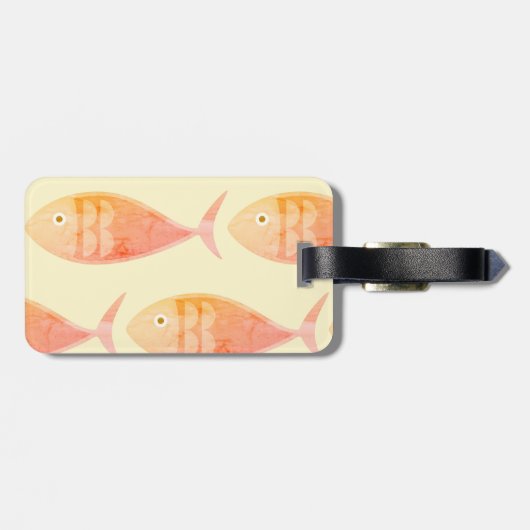 Bagagelabel zalmvisgroep (Achterkant horizontaal)
