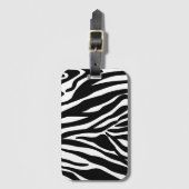 Bagagelabel Zebra Print (Voorkant (verticaal))