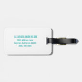 Bagagelabel Zebra Print Polka Dots (Achterkant horizontaal)