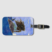 Bagagelabel Zeemeermin en oceaan (Voorkant (horizontaal))