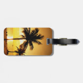Bagagelabel Zonnebakken en palmbomen (Achterkant horizontaal)