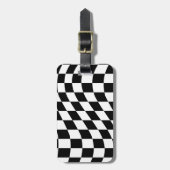 Bagagelabel zwart-wit controllerbord (Voorkant verticaal)