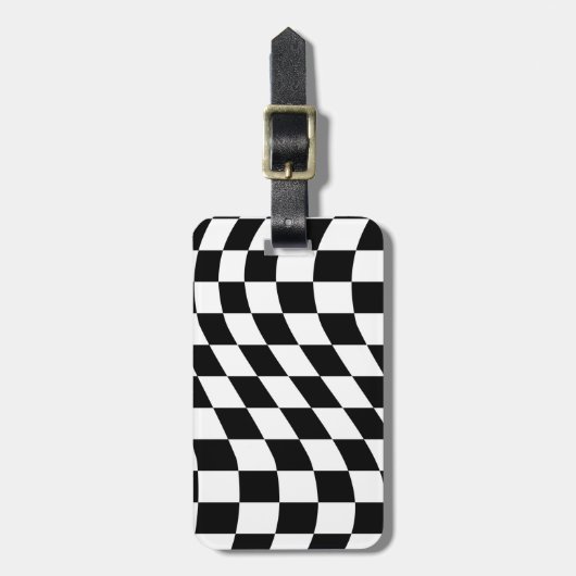 Bagagelabel zwart-wit controllerbord (Voorkant verticaal)