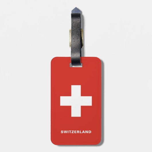 Bagagelabel Zwitserland (Achterkant verticaal)