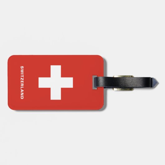 Bagagelabel Zwitserland (Achterkant horizontaal)