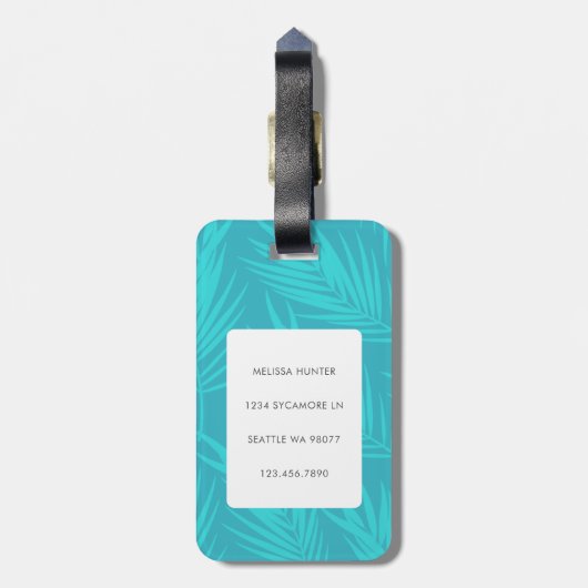 Bagagelabels (Achterkant verticaal)