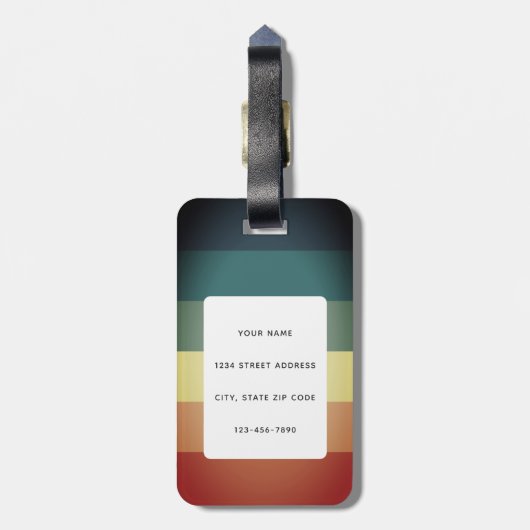 Bagagelabels (Achterkant verticaal)