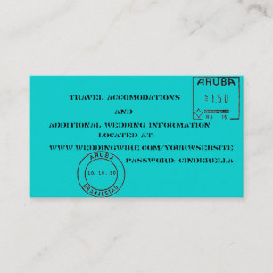 bagagelabels bruiloft inserts informatiekaartje