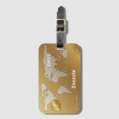 Bagagelabels Business Gold Custom (Voorkant (verticaal))