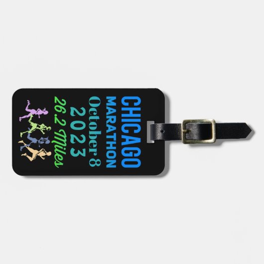 Bagagelabels Chicago Marathon 2023 (Voorkant horizontaal)
